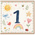 1st Birthday Card, Cute Watercolour Number 1 Card