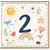 2nd Birthday Card, Cute Watercolour Rainbow and Animal Design