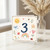 3rd Birthday Card, Cute Watercolour Number 3 Card with Sun, Rainbow and Animals