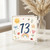 13th Birthday Card, Cute Watercolour Number 13 Card for na, na or Girl