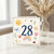 28th Birthday Card, Whimsical Watercolour Number 28 Card