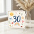 30th Birthday Card, Cute Watercolour Floral and Rainbow Design