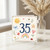 35th Birthday Card, Cute Watercolour Animal and Rainbow Design