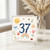 37th Birthday Card, Cute Watercolour Number 37 Card