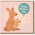 Cute Kangaroo and Joey Mother's Day Card for Mum - Balloon Design with Hearts - Sweet Animal Illustration