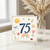 75th Birthday Card, Cute Watercolour Number 75 Card