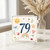 79th Birthday Card, Cute Watercolour Number 79 Design
