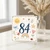 84th Birthday Card, Cute Watercolour Floral and Animal Design