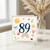89th Birthday Card, Cute Watercolour Floral and Animal Design