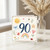 90th Birthday Card, Cute Watercolour Animals and Rainbow