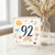 92nd Birthday Card, Cute Watercolour Number 92 Card