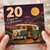 20th Birthday Card, Enjoy the Adventure Retro Camper Van Camping Card