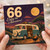 66th Birthday Card, Enjoy the Adventure Camper Van Camping Design