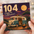 104th Birthday Card, Enjoy the Adventure Camper Van Card