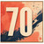 70th Birthday Card, Modern Abstract Design