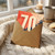 70th Birthday Card, Modern Abstract Design