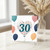 30th Birthday Card, Heart Balloon Design