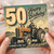 50th Birthday Card, Outstanding in Your Field Farmer Tractor Birthday Card
