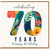70th Birthday Card, Happy Birthday 70 Years Tropical Floral Card