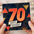 70th Birthday Card, Happy Birthday Retro Geometric Design