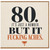 80th Birthday Card, Funny Rude It’s Just a Number But It Fucking Aches Card