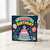 2nd Birthday Card, Happy Birthday Cake and Balloons Design