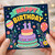 11th Birthday Card, Happy Birthday Cake and Balloons Design
