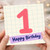1st Birthday Card, Happy Birthday Card