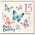 15th Birthday Card, Butterfly Watercolour Happy Birthday Card