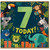 7th Birthday Card, Cute Jungle Animals Today Design