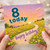8th Birthday Card, 8 Today Happy Birthday Card