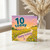 10th Birthday Card, Happy Birthday Floral Sunset Design