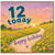 12th Birthday Card, Happy Birthday Today Floral Sunset Design
