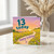 13th Birthday Card, 13 Today Happy Birthday Floral Sunset Card