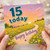 15th Birthday Card, 15 Today Happy Birthday Floral Sunset Card