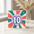 10th Birthday Card, Retro Burst Number 10 Card