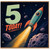 5th Birthday Card, Space Rocket Today Card