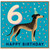 6th Birthday Card, na Party Hat Confetti Happy Birthday Card