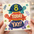8th Birthday Card, Cute Turtle Stack Today YAY Card