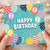 2nd Birthday Card, Happy Birthday Balloons and Confetti Design