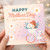 Mother's Day Card for Mum - Happy Mother's Day, Have a Lovely - Cute Dog in Bicycle Basket with Daisies and Confetti Pastel Design