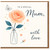 To a Special Mum, With Love Mother's Day Card - Watercolour Rose in Vase with Hearts and Butterfly - Elegant Card for Mum from Son or Daughter