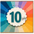 10th Birthday Card, Rainbow Burst Age 10 Today Design