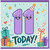 11th Birthday Card, Cute Number One Party Card with Gifts and Confetti