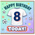 8th Birthday Card, Football Soccer Shirt Birthday Card