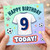 9th Birthday Card, Football Shirt Design