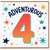 4th Birthday Card, Adventurous Number 4 Card
