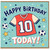 10th Birthday Card, Football Shirt Design
