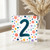 2nd Birthday Card, Colourful Confetti Number 2 Card