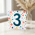 3rd Birthday Card, Colourful Confetti Number 3 Card
